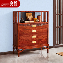 Mahogany chest chest hedgehog red sandalwood new Chinese drawer storage cabinet Rosewood locker bedroom furniture