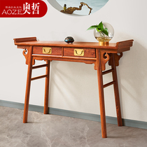 Mahogany article table new Chinese hedgehog red sandalwood porch Buddha platform Home flower pear solid wood incense case Buddhist niche furniture