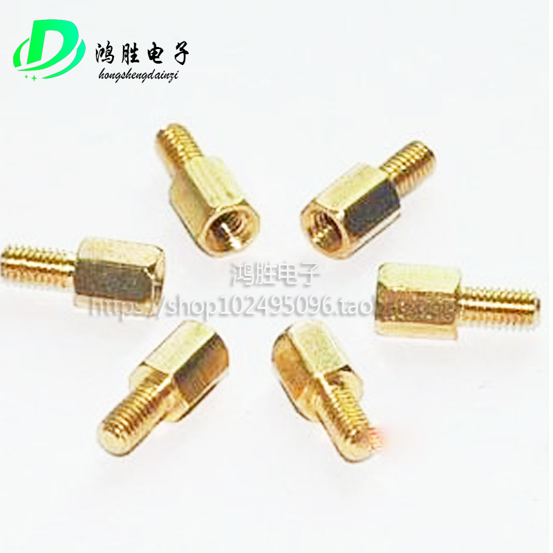 8 6 Copper column Single head hexagonal copper column Copper column screw Hexagonal isolation column M3 copper column Screw cap