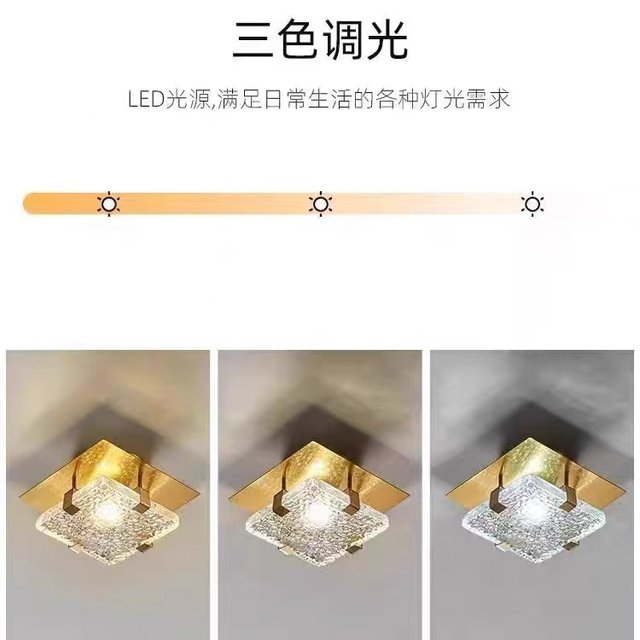 Hotel Lobby Entrance Light, Lobby Entrance Light, Square Glass Ceiling Light, Entrance Hallway Corridor Balcony Light