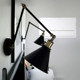 American Country Industrial Style Creative Long-Arm Reading Wall Lamp with Telescopic Swing Arm and Foldable Bedroom Bedside Simple Wall Lamp
