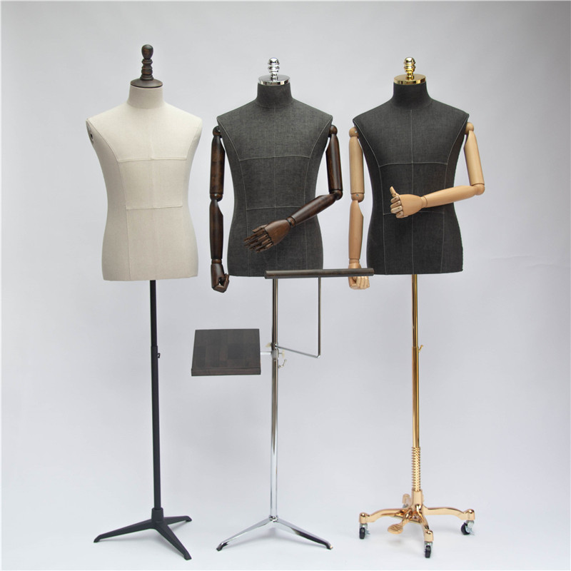 Model props men's half-life platform men's clothing store full body suit display stand clothing store metal base male model stand