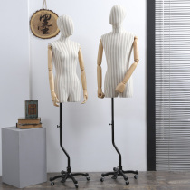 Men and women Korean version half body model props suit model clothing store full body window display model shelf lead hand