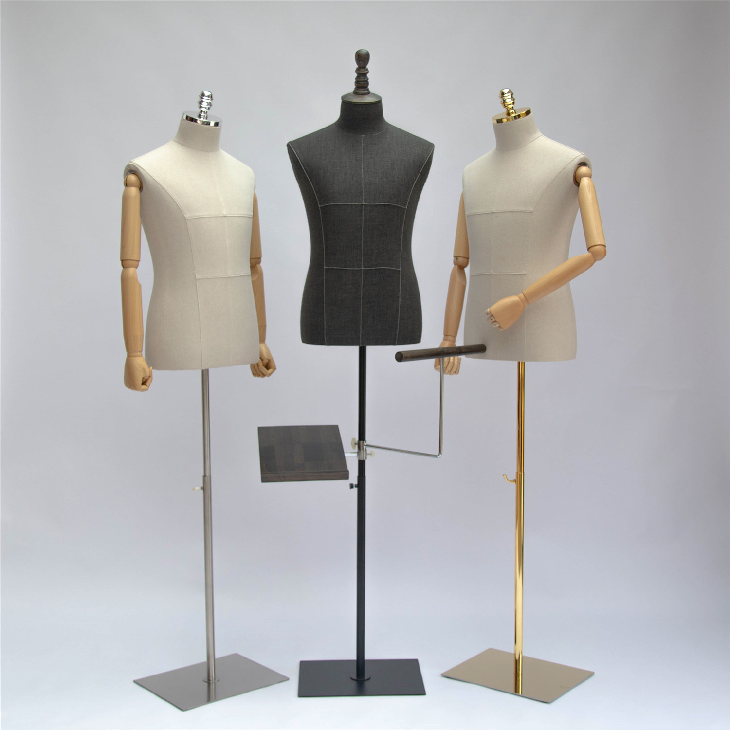 Model props male clothing store half-length men's false model window display hanger men's suit mannequin stand dummy