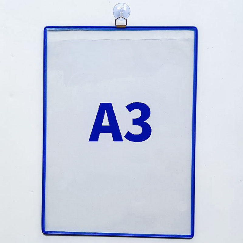 A3 file display page job instruction operation manual black blue magnetic pvc green red yellow