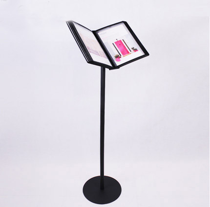 A4 information shelf floor style loose-leaf exhibition shelf menu card press shelf promotional frame-Taobao
