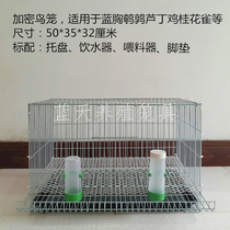 Quail galvanized cage blue-breasted rutin chicken sweet-scented larch cage encryption roll cage simple universal cage small breeding cage