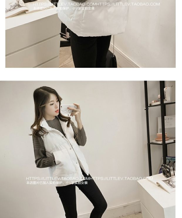 Áo vest cotton mới 2018 nữ mùa thu đông thời trang u40