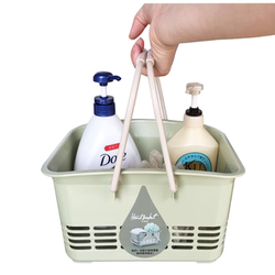 Japanese Style Satchel Basket Picnic Storage Basket Wash Basket Storage Blue Bathroom Storage Bath Basket Artifact Bath Storage Basket