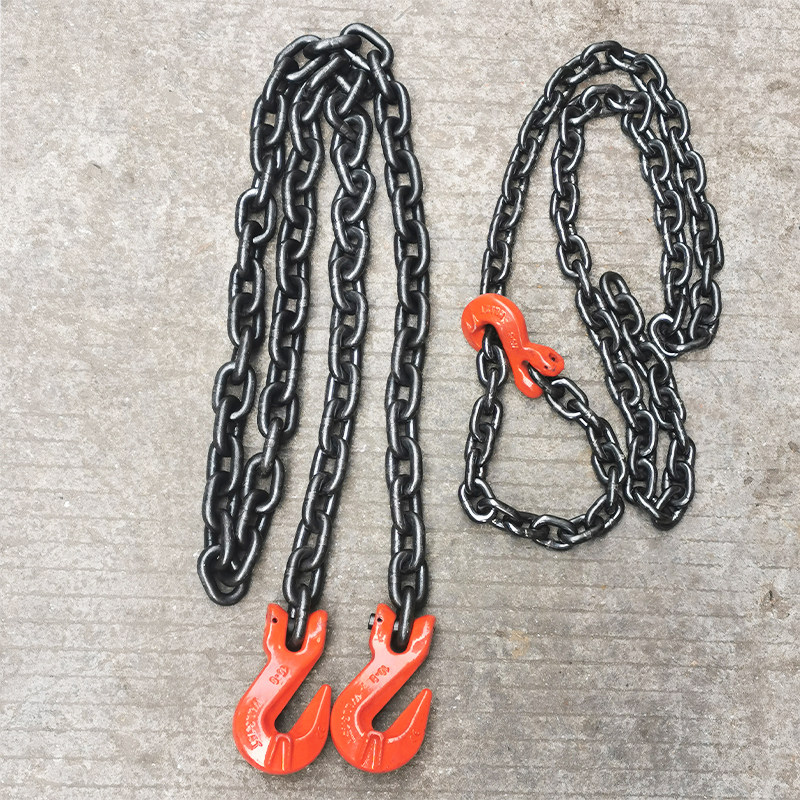 G80 Sheep Horn With Wing Grip Hook Bundled Lifting Aircraft Chain Manganese Steel Chain of Steel Shackles Shackles Special Hanger Chain