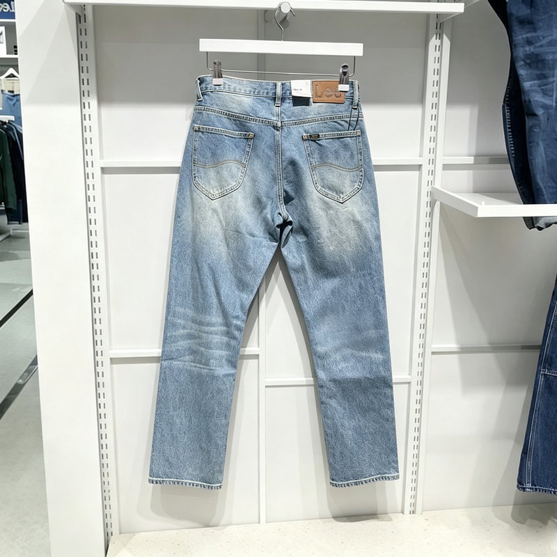 Lee Spring and Summer Vintage Washed Men's Jeans Distressed Straight-Leg Pants Lmb261726205167-A10608
