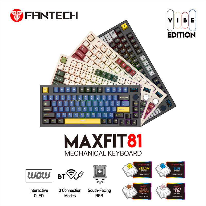FANTECH MAXFIT81 VIBE Wireless Mechanical Keyboard