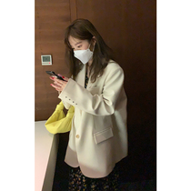 HEYGIRL Black Brother Korean version of loose design sense niche blazer women slim temperament casual jacket autumn