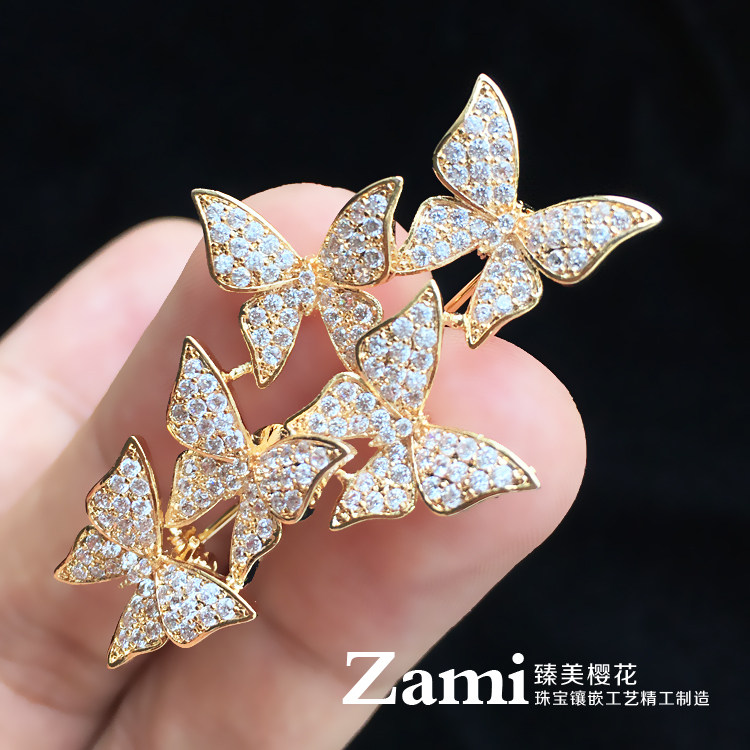 Broche femme en Zircon diamant - Ref 1172541 Image 11