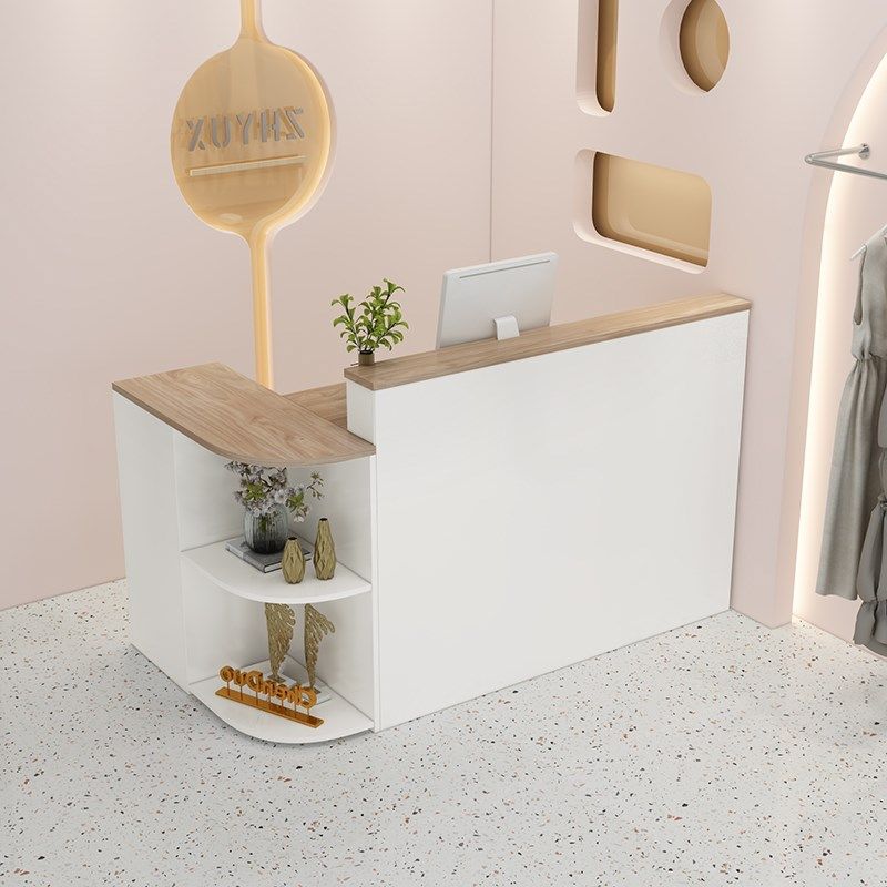 Cashier Counter Clothing Shop Minimalist Modern Women's Clothing Shop Hairdresse Shop Bar Counter Desk Small Front Desk Reception Counter Internet Red