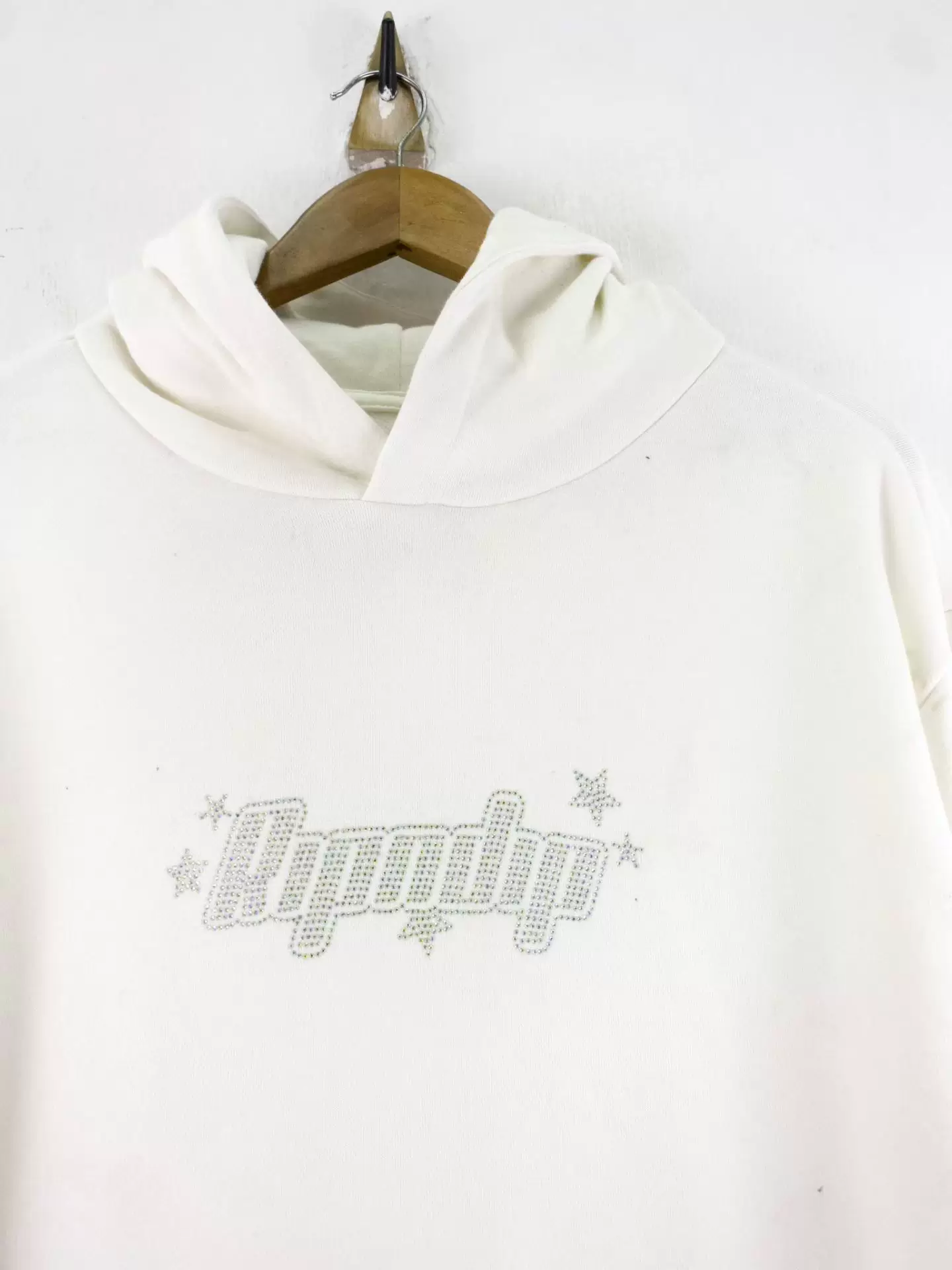 Худи-балахон с круглой горловиной уши Ripndip инопланетный флеш бриллиант белый мужской
