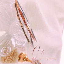 (Spot) Chico gold copper color very thin metal wire double color optional elastic stretchable nail art