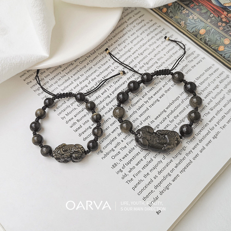 OARVA natural crystal gold dazzling artisan hand rope lovers hand in original design 520 lovers presents