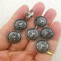 №9 голова оленя черненая в серебре