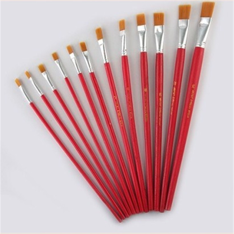Oil paintbrush Paint pen water color pen water color pen propylene paintbrush nylon fur brush 1 No. 4-12