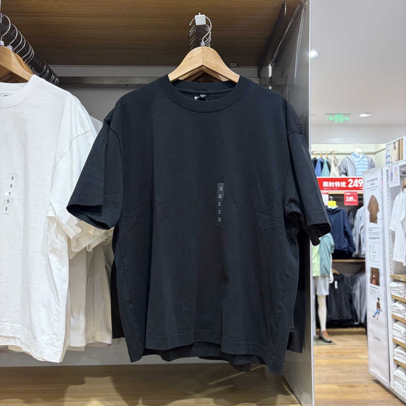 Uniqlo Men's and Women's Couple's Clothing Loose Casual T-Shirt/Short-Sleeved Top 26 Spring and Summer New Style 487962 Uniqlo Men's and Women's Couple's Clothing Loose Casual T-Shirt/Short-Sleeved Top 26 Spring and Summer New Style 487962