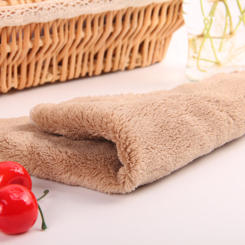 Not stained with oil rag thickened absorbent rubbing hand towels kitchen Supplies not dropping out of hair dishcloth Bamboo fiber towels