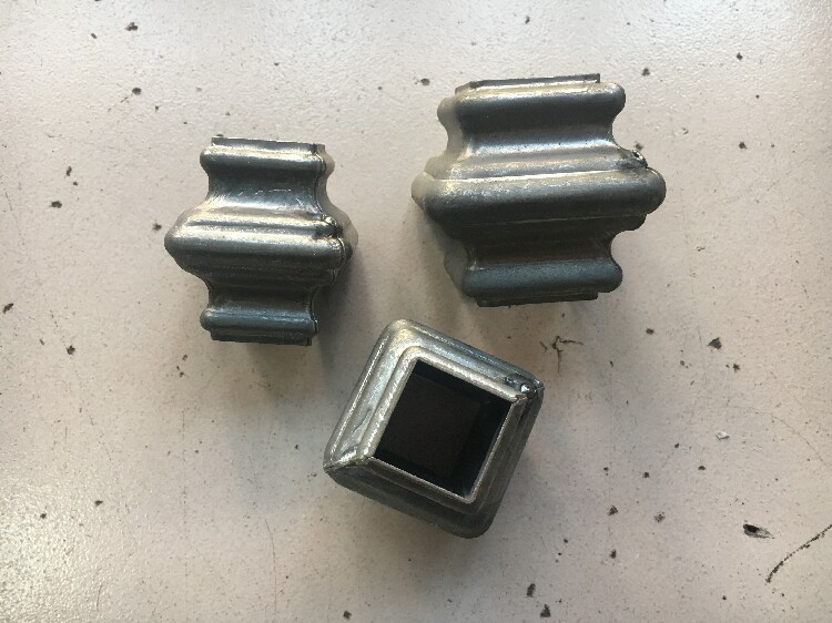 Gate staircase decorative art knot joint railing square tube decorative joint 20 25 square tube with stamping joint