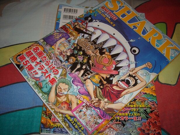 The Japanese edition of the original ONE PIECE marine thief Wang Mei Ichiro Oichiro draws a collection of COLOR Walk 5 Shark