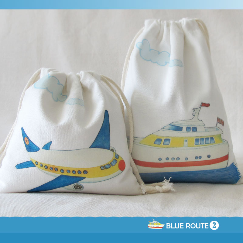 totu aircraft ship bundle pocket cartoon home storage bag clothing travel storage cotton linen bag