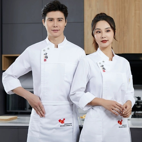 Элитный хлопковый дышащий лонгслив для работы, китайский стиль