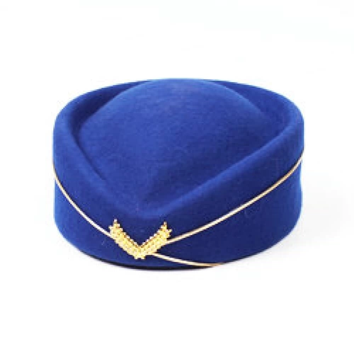 Stewardess Hat Студенческая военная барабанная команда Hat Band Cay Performance Performance Cap