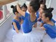 Dance clothing children's practice clothing girls summer short-sleeved tutu Chinese dance examination clothing girls dance clothing