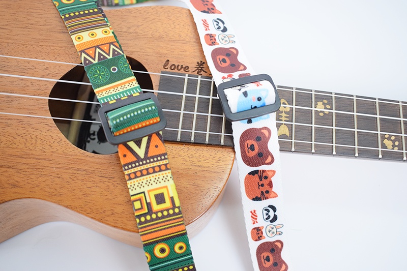 () National wind Yukri holding baby bag small guitar strap ukulele strap Ukrily shoulder strap