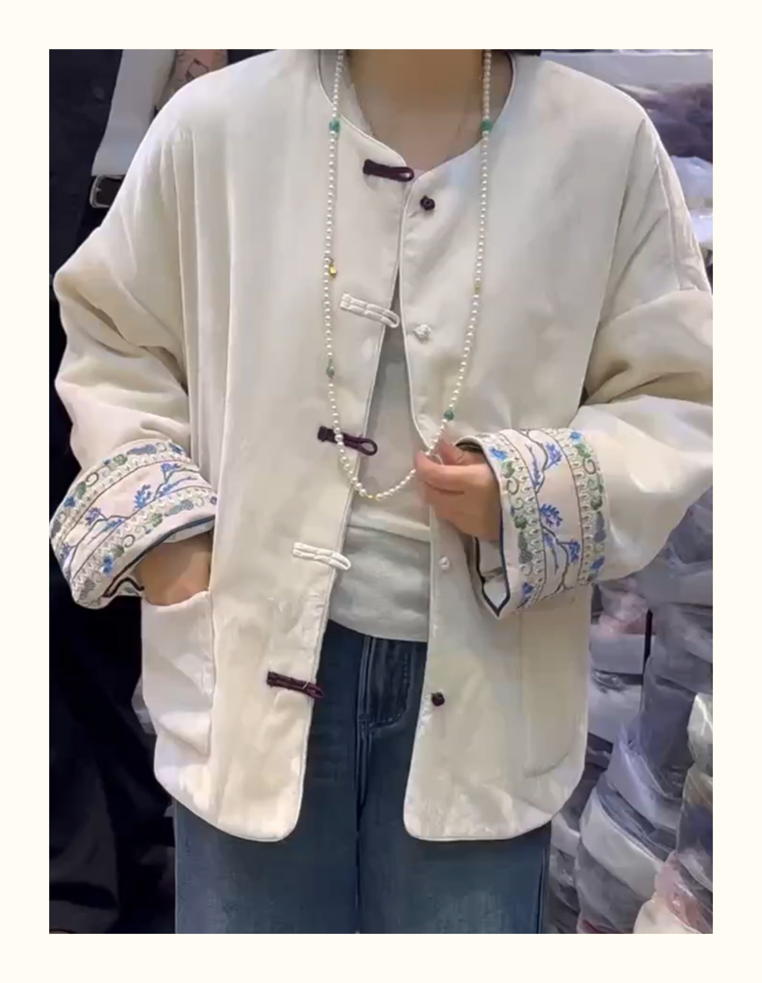 新中式輕國風盤扣加棉黃色羽絨服外套女2025年冬季新款中國風時髦|羽絨服|ETMall東森購物網