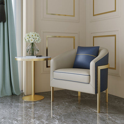 Modern Minimalist Guest Leisure Sofa Chair Nordic Sample House Display Center Hotel Lobby Reception Talks Sofa Tea Table Combinations