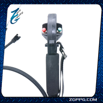 Powered paraglider throttle controller oil quantity monitoring system