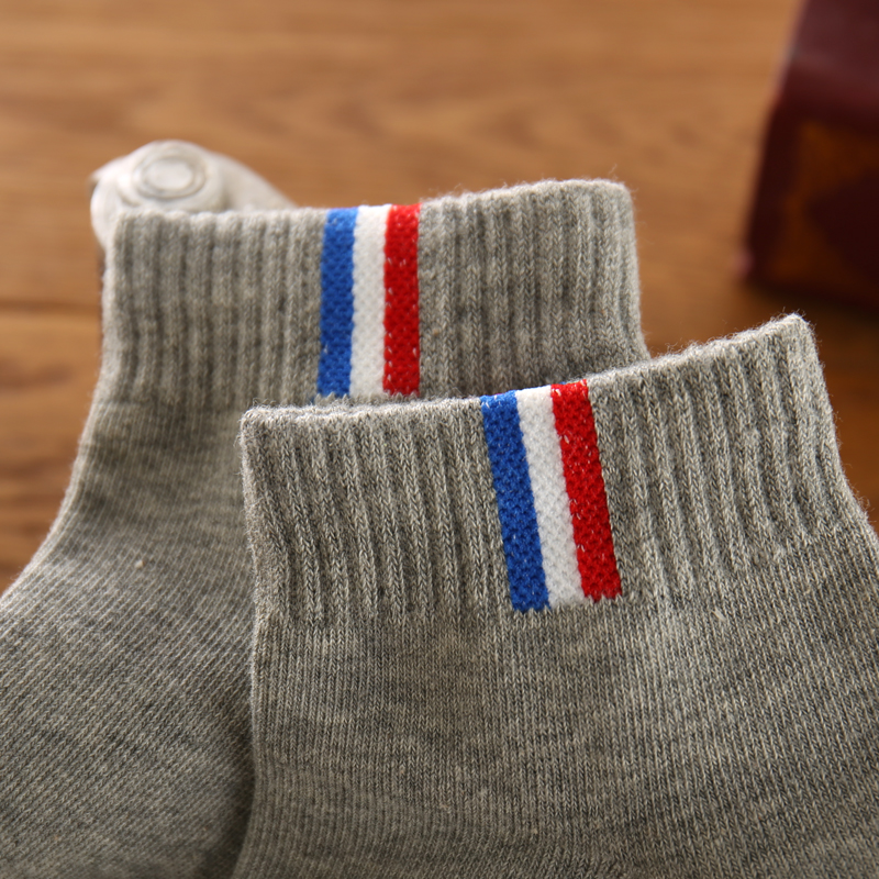 Vớ cotton dài vừa cho nam ống thấp trong phần ống cotton nam khử mùi khâu thêu nam vớ Nghĩa Ô tất nam