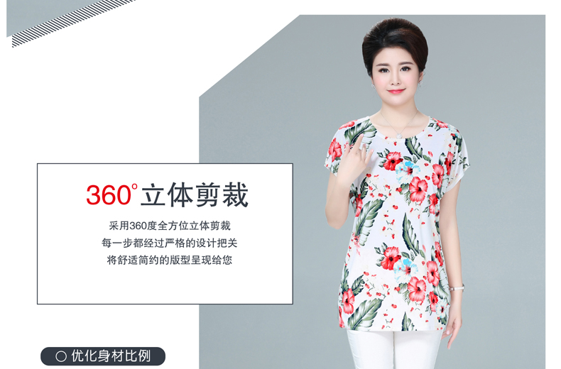 200 pound chất béo mẹ với loose tops 40-50 tuổi trung niên của phụ nữ mùa hè ăn mặc cộng với chất béo kích thước lớn ngắn tay bat áo sơ mi quần áo nữ trung niên