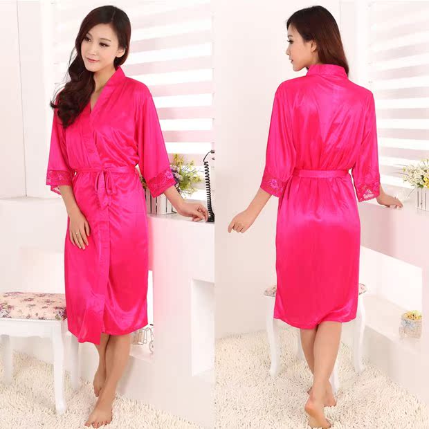 Áo ngủ ngắn tay mùa hè của phụ nữ cộng với áo choàng tắm ren gợi cảm XL chất béo mã XXXXXL để mặc đồ ngủ 210 kg MM đồ ngủ nam