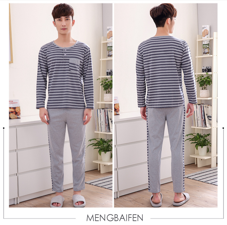 Sinh viên đại học cộng với phân bón XL chất béo 220 kg 5XL mùa xuân và mùa thu mùa hè đồ ngủ cotton cho nam bộ mặc nhà