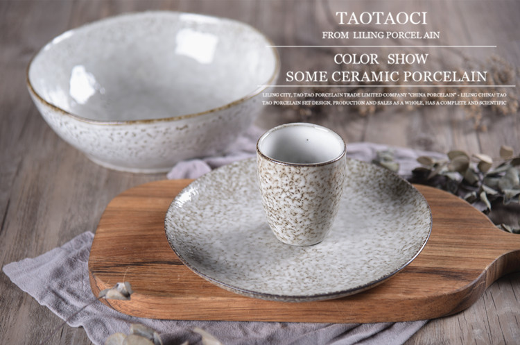 Ẩm thực Nhật Bản sáng tạo gốm dao kéo đặt sushi bát đĩa bát đĩa gốm bát đĩa bát bát bát bộ chén đĩa đẹp