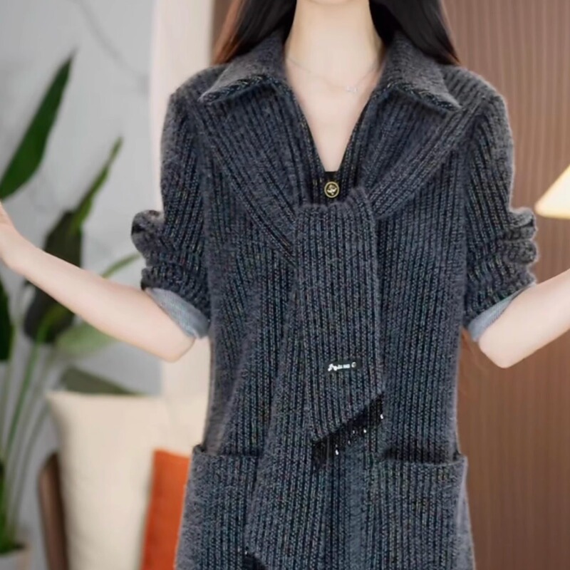 High-End Snowflake Velvet Striped Stylish Loose-Fitting Dress 2026 Autumn and Winter New Style Dress for Women High-End Snowflake Velvet Striped Stylish Loose-Fitting Dress 2026 Autumn and Winter New Style Dress for Women
