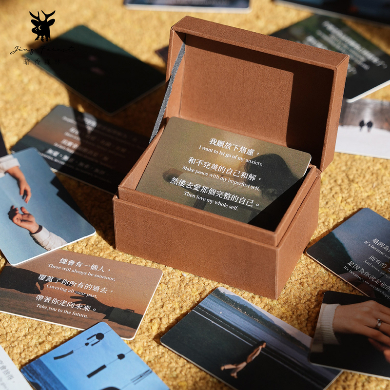 [Authentic in Stock] 2026 Quote Cards Psychological Healing Traditional Chinese Imported from Taiwan