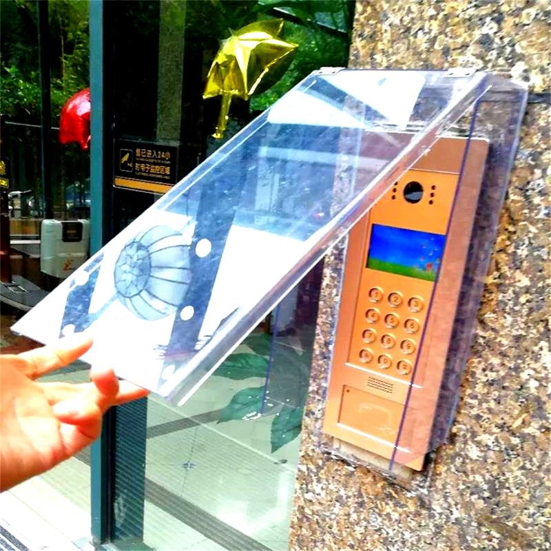 Flip Visible Doorbell Intercom Shade Anti-Rain Cover Building Intercom Sun Protection Waterproof Hood Face Recognition Anti-Rain Cover