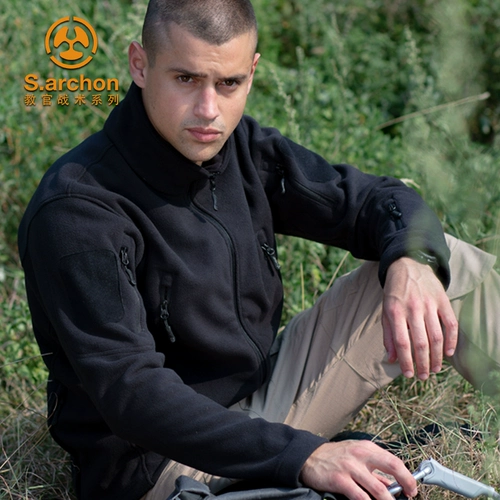 Демисезонный дорожный бархатный удерживающий тепло двусторонний кардиган, куртка, тактический вкладыш, увеличенная толщина