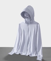 UPF50 ice silk sunscreen woman in summer outdoor skin coat anti-UV light and breathable sunscreen jacket