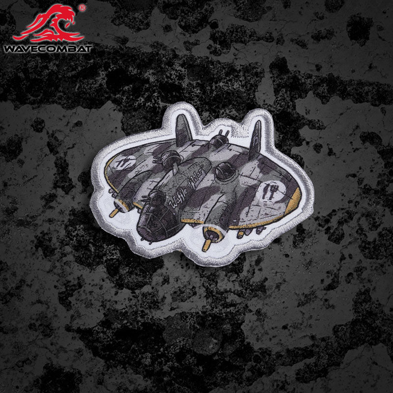 Wave Monarch Small Plane Super Fine Velcro Morale Badge Velcro
