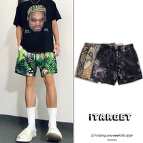 KC American Tide Cards No Over Knee Shorts Men Casual Fitness Muscle Sports 40% Pants Mesh Speed Dry Breathable Streets