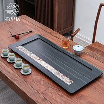 Pick to Li Ju Wujin Stone tea tray Household Office stone Tea Sea drainage can dry bubble light luxury Chinese painting Stone tea table