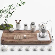 Pick to Liju ebony wood tea tray induction cooker four-in-one kung fu tea set set with tea table tea big tea tray home